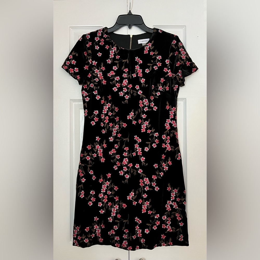 Calvin Klein velvet dress